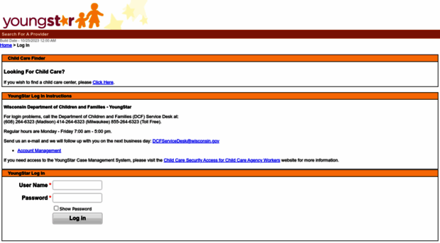 dcfyoungstar.wisconsin.gov