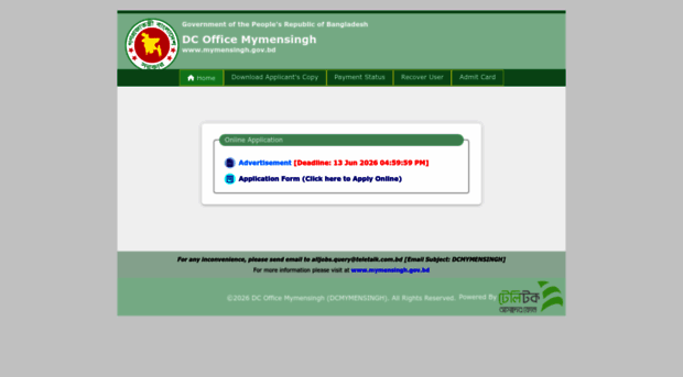 dcmymensingh.teletalk.com.bd