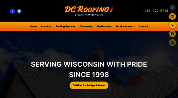 dcroofinginc.com