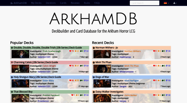 de.arkhamdb.com