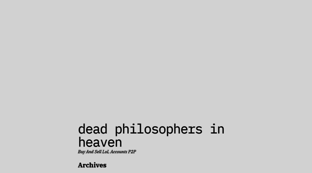 dead-philosophers.com