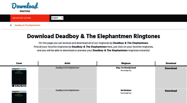 deadboytheelephantmen.download-ringtone.com