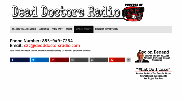 deaddoctorsradio.com