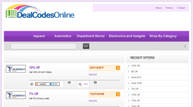 dealcodesonline.com