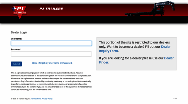 dealer.pjtrailers.com