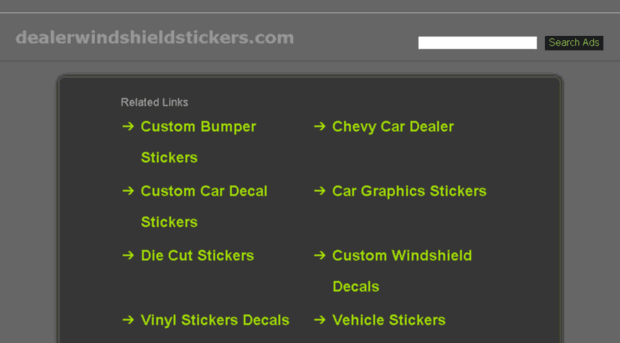dealerwindshieldstickers.com