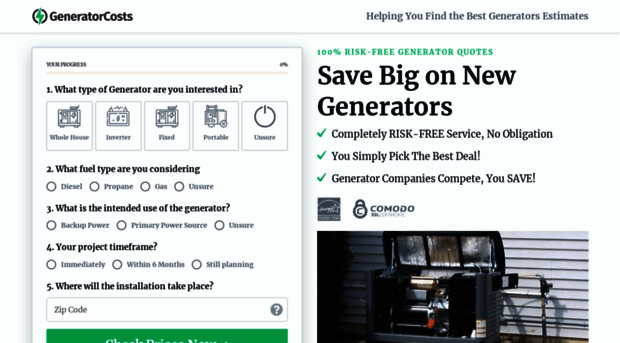 deals.generatorcosts.com