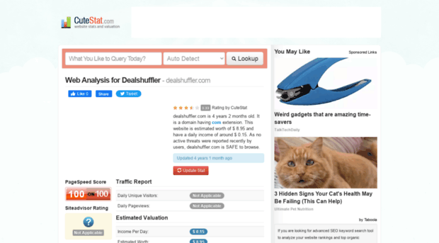 dealshuffler.com.cutestat.com