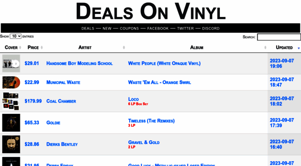 dealsonvinyl.com