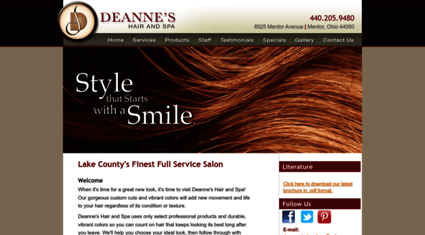 deanneshairandspa.com