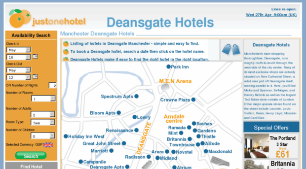 deansgatehotels.com