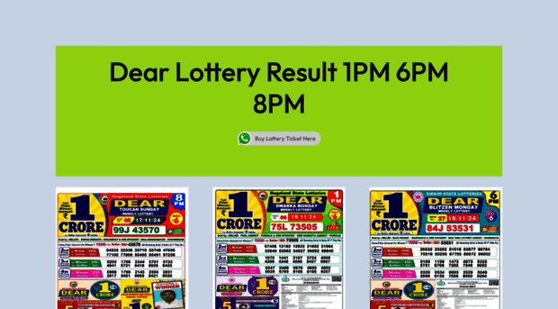 dearlotteryresult.org