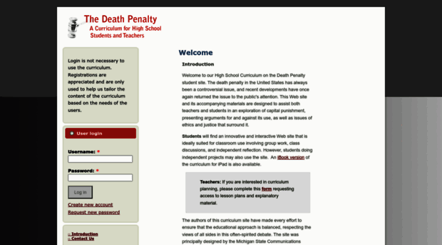 deathpenaltycurriculum.org