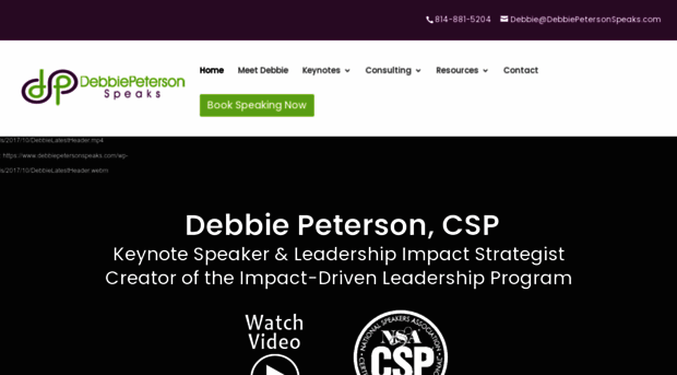 debbiepetersonspeaks.com