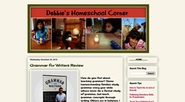 debbieshomeschoolcorner.blogspot.com