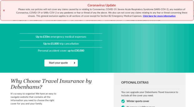 debenhams-travelinsurance.com