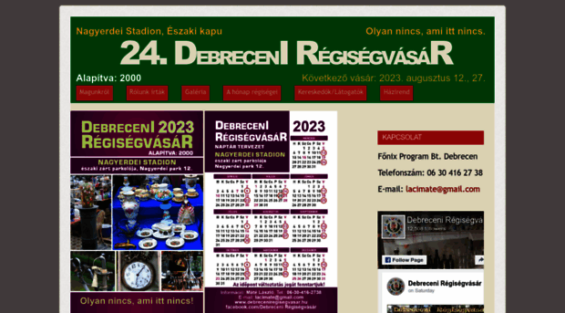 debreceniregisegvasar.hu