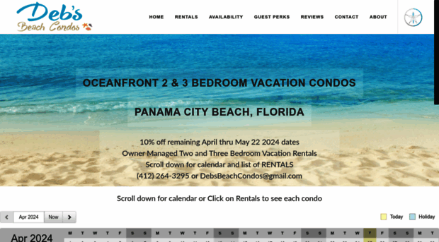 debsbeachcondos.com