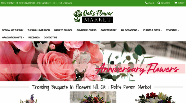 debsflowermarket.com