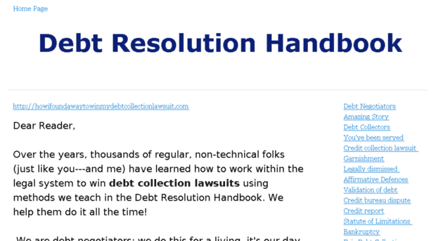 debtresolutionhandbook.com