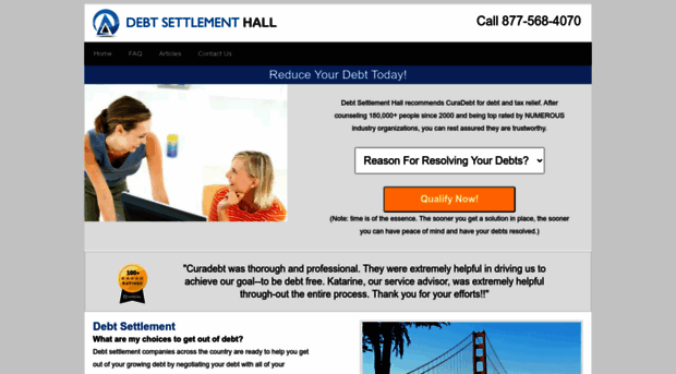 debtsettlementhall.com