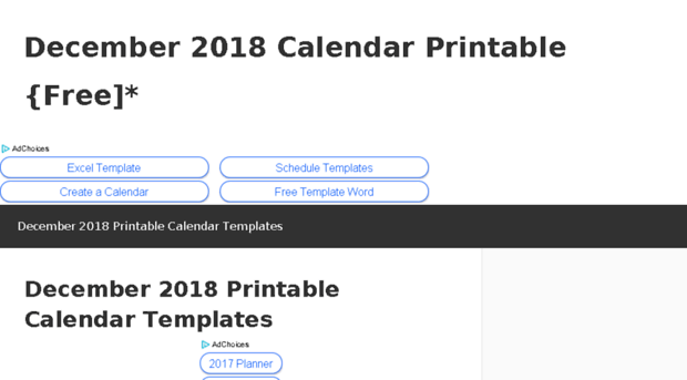 december2018calendar.com