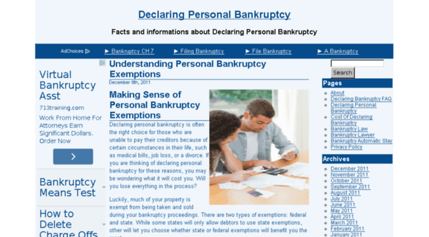 declaringpersonalbankruptcy.net