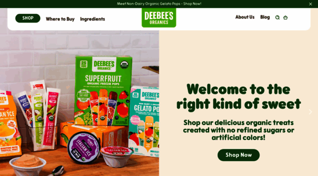 deebeesorganics.com