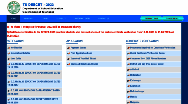deecet.cdse.telangana.gov.in