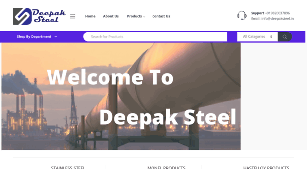 deepaksteel.in