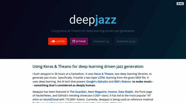 deepjazz.io