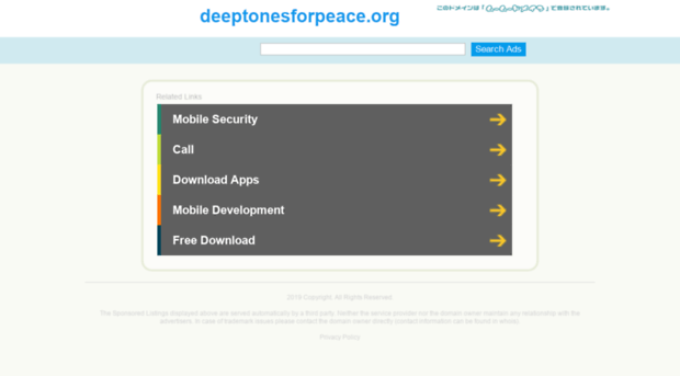 deeptonesforpeace.org