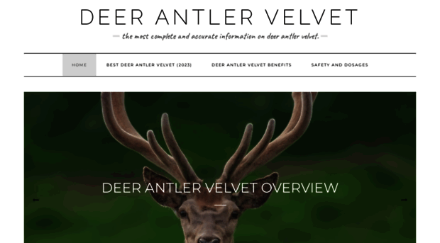 deerantlervelvet.com