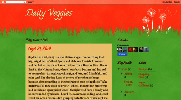 deesdailyveggie.blogspot.com
