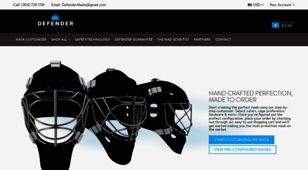 defendergoaliemasks.com