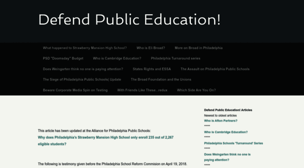 defendpubliceducation.net