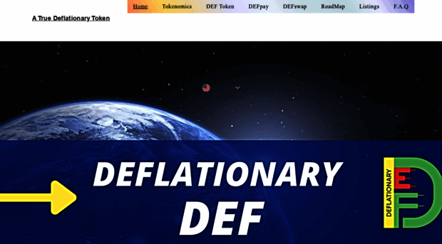 deflationarytoken.com