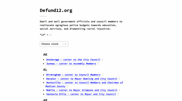 defund12.org