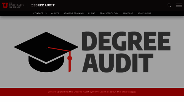 degreeaudit.utah.edu