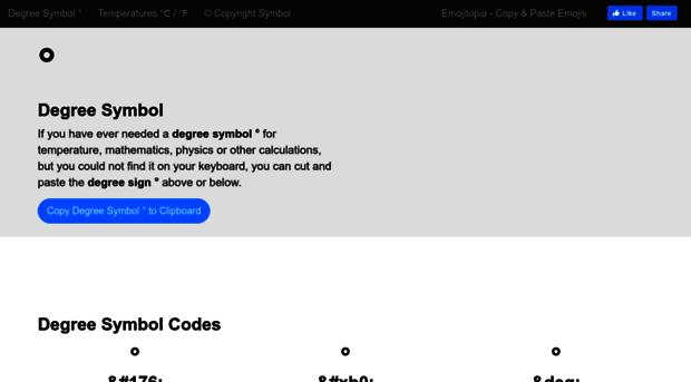 degreesymbol.co