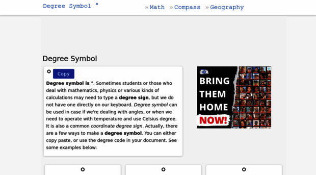 degreesymbol.net
