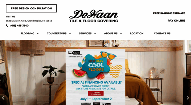 dehaanfloorcovering.com