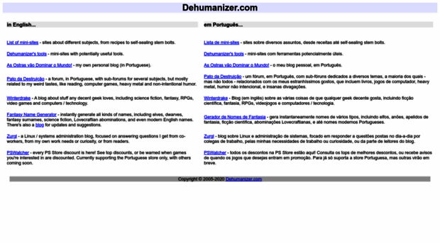 dehumanizer.com