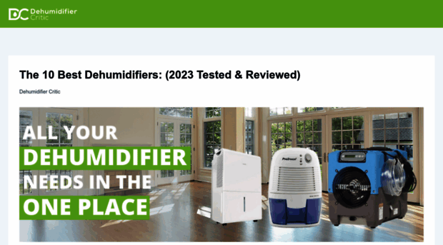 dehumidifiercritic.com