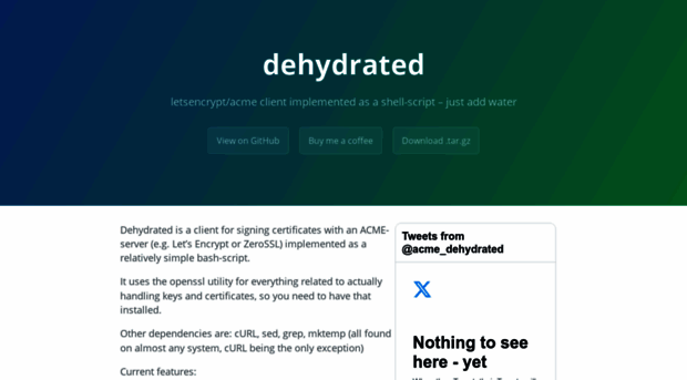 dehydrated.io