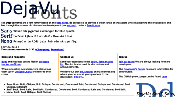 dejavu-fonts.github.io
