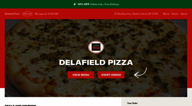 delafieldpizzamenu.com