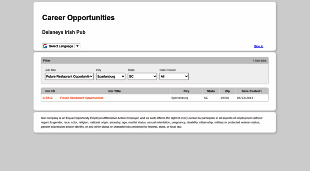 delaneyspub.companycareersite.com