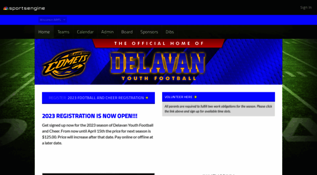 delavanyouthfootball.com