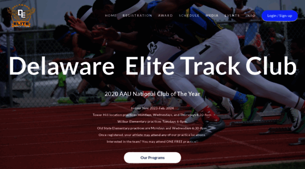 delawareelitetrackclub.com